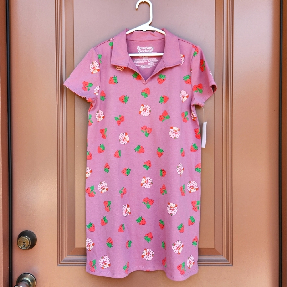 Strawberry Shortcake Girls Polo Dress - NWT, Size XL